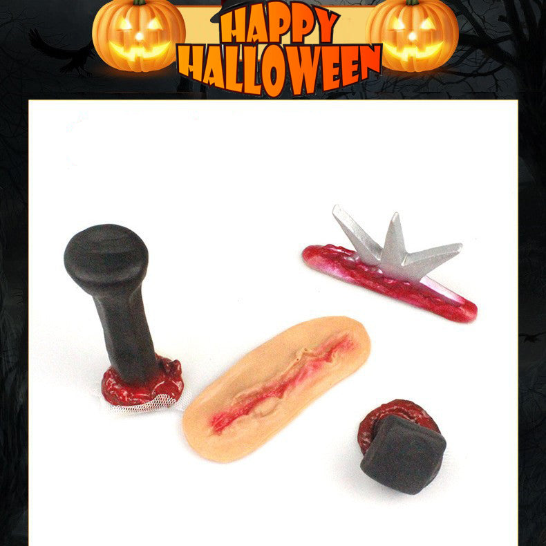 Realistischer Vampirbiss Narben Aufkleber auf Haut