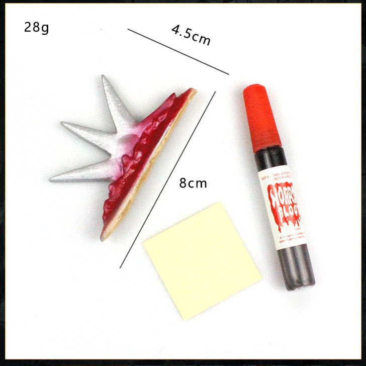 Halloween Narben Aufkleber Set – Realistische 3D Fake Wunden & Vampirbiss für Kostüm Make-up & Party