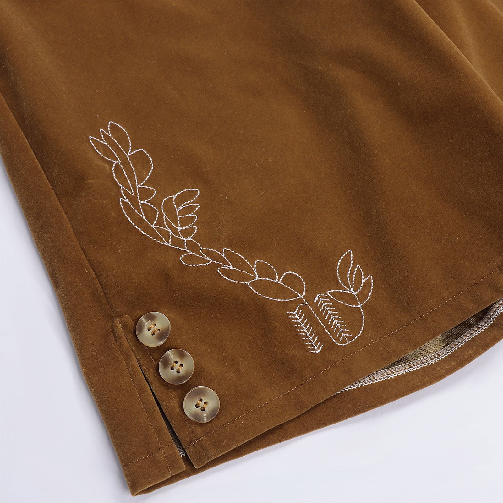 Herren Oktoberfest Trachtenhose mit Hosenträgern - Bayerische Kniebundhose in Lederhosen-Optik für Fasching