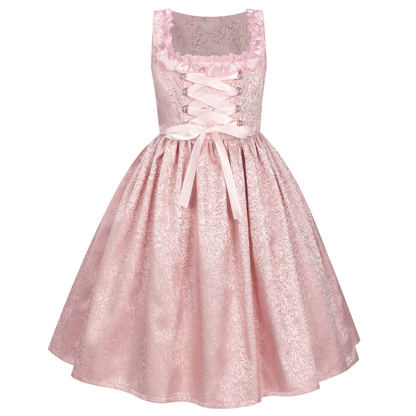 Hochwertiges Mädchen Dirndl 3-tlg. mit Stickerei - Edles Trachtenkleid für Oktoberfest & Fasching