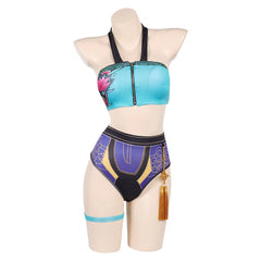 Damen Huntrix Kpop Demon Hunters Rumi Mira Zoey Bademode Cosplay Outfits