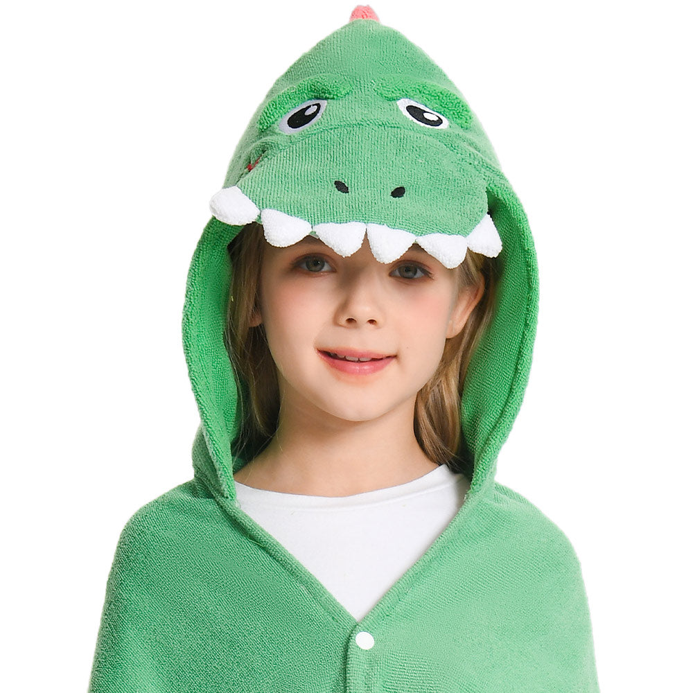 Kinder Dinosaurier Strandtücher mit Kapuze Tierkostüm Sommer Robe