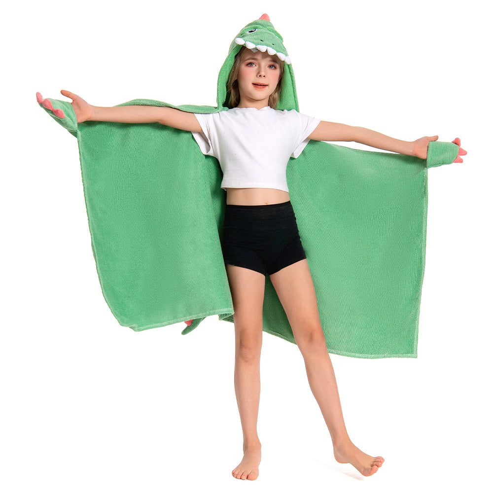 Kinder Dinosaurier Strandtücher mit Kapuze Tierkostüm Sommer Robe