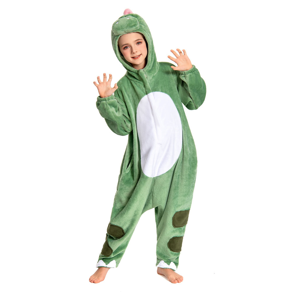 Kinder Dinosaurier Tierkostüm Dinosaurier Schlafanzug einteiliger Pyjama