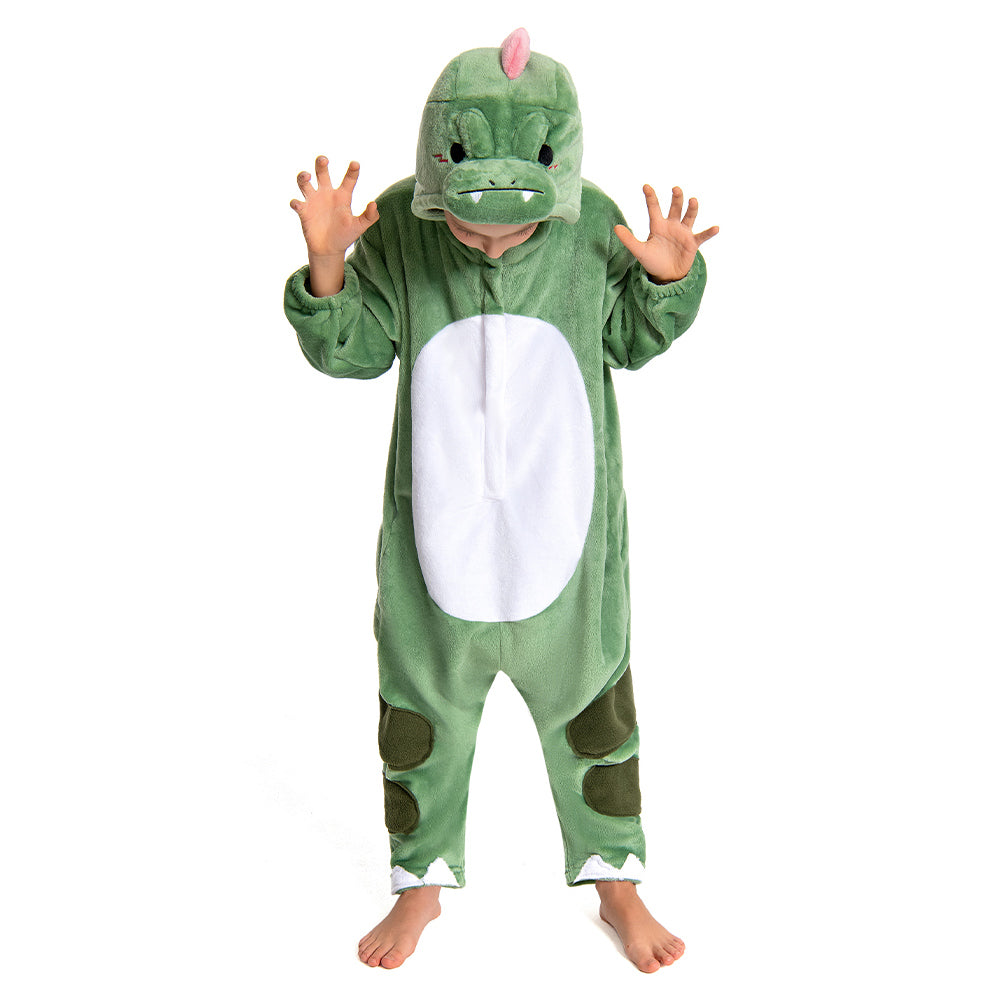 Kinder Dinosaurier Tierkostüm Dinosaurier Schlafanzug einteiliger Pyjama