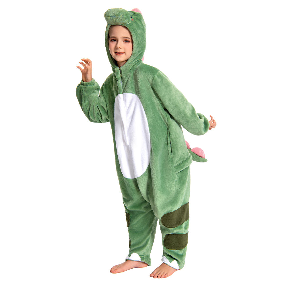 Kinder Dinosaurier Tierkostüm Dinosaurier Schlafanzug einteiliger Pyjama