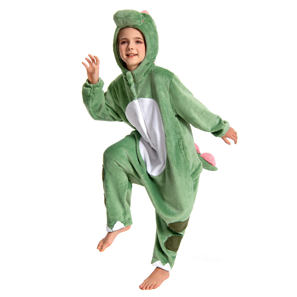 Kinder Dinosaurier Tierkostüm Dinosaurier Schlafanzug einteiliger Pyjama