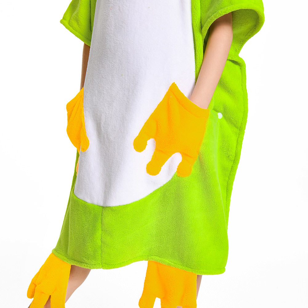 Kinder Frosch Strandtücher mit Kapuze Tierkostüm Sommer Robe