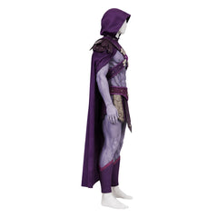 Kinder Jungen Skeletor lila Kostüm Set Masters of the Universe Skeletor Cosplay Outfit