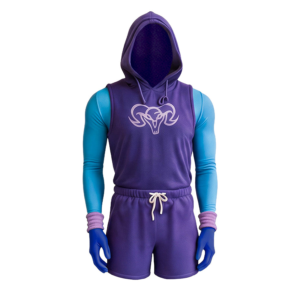 Kinder Jungen Skeletor lila Kostüm Set Masters of the Universe Skeletor Cosplay Outfit