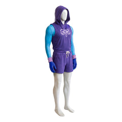 Kinder Jungen Skeletor lila Kostüm Set Masters of the Universe Skeletor Cosplay Outfit