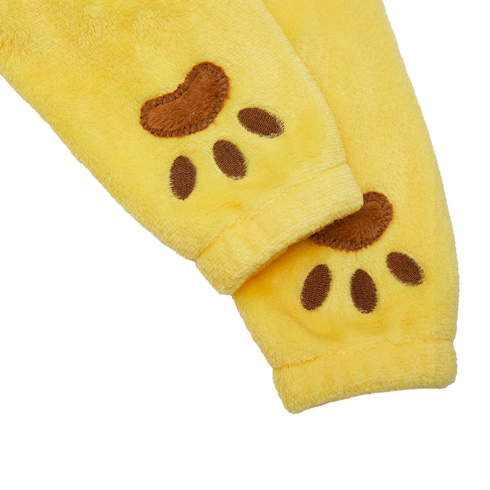 Kinder Löwe Tierkostüm Schlafanzug einteiliger Pyjama Bademäntel für Weihnachten Pajama Party