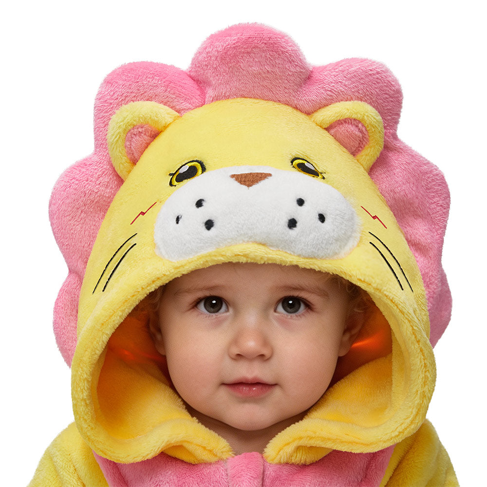 Kinder Löwe Tierkostüm Schlafanzug einteiliger Pyjama Bademäntel für Weihnachten Pajama Party