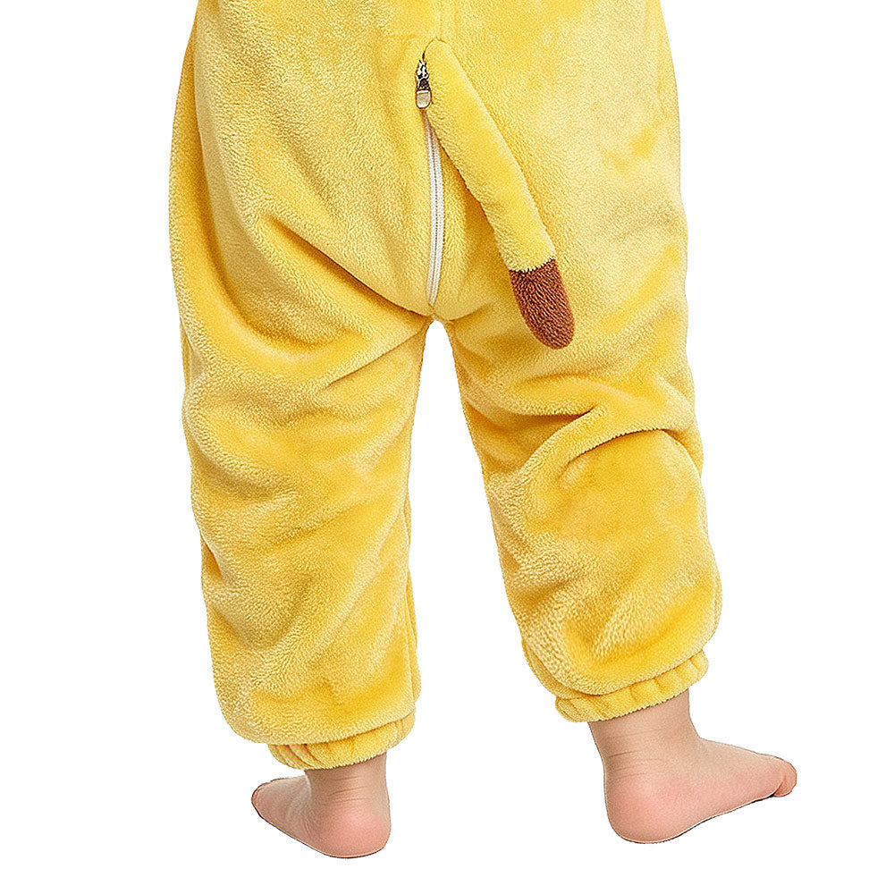 Kinder Löwe Tierkostüm Schlafanzug einteiliger Pyjama Bademäntel für Weihnachten Pajama Party