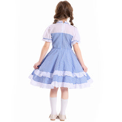 Kinder Mädchen Dorothy Kleid Cosplay Kostüm Outfit Halloween Karneval Anzug Der Zauberer von OZ