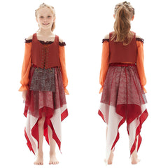 Kinder Mädchen Mary Sanderson Kostüm Hocus Pocus Cosplay Halloween Karneval Outfit