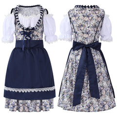 Kinder Mädchen Oktoberfest Kleid Cosplay Kostüm Halloween Karneval Outfit Bierfest Dienstmädchen Kleid