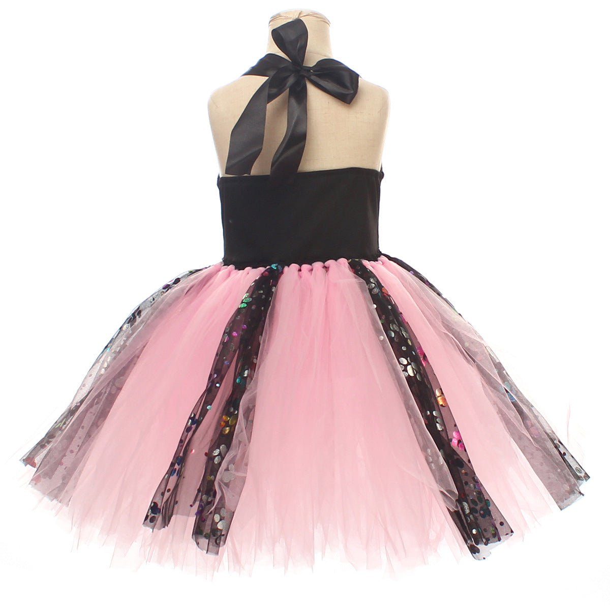 Kinder Mädchen Katze tutu Kleid schwarz weiß Cosplay Kostüm Halloween Karneval Party Anzug
