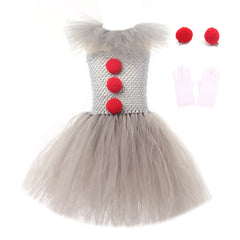 Kinder Mädchen Pennywise tutu Kleid Es Clown Cosplay Kostüm Halloween Karneval Party Anzug