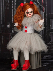 Kinder Mädchen Pennywise tutu Kleid Es Clown Cosplay Kostüm Halloween Karneval Party Anzug