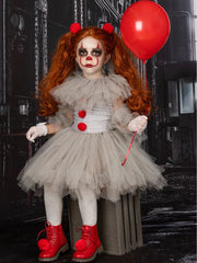Kinder Mädchen Pennywise tutu Kleid Es Clown Cosplay Kostüm Halloween Karneval Party Anzug