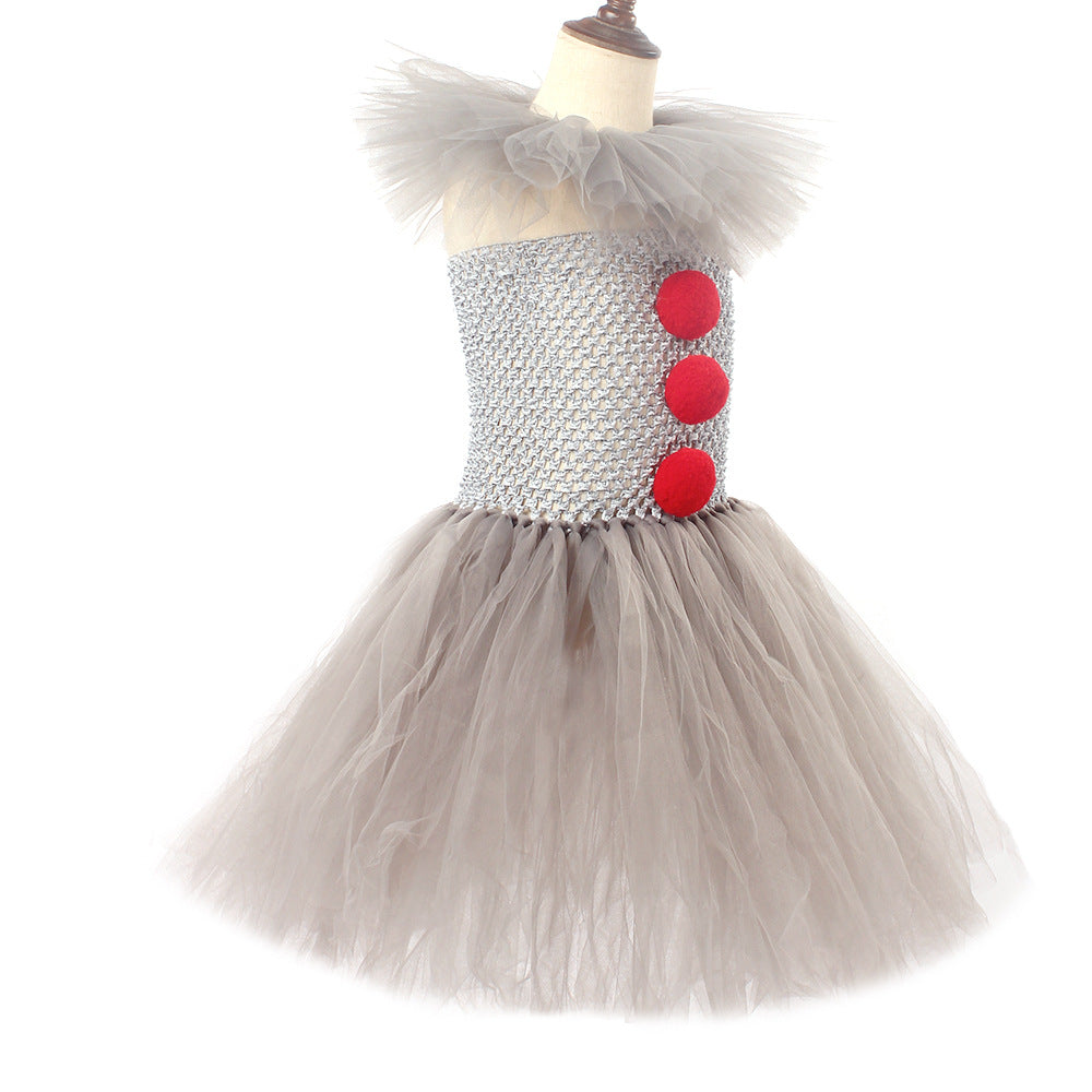 Kinder Mädchen Pennywise tutu Kleid Es Clown Cosplay Kostüm Halloween Karneval Party Anzug