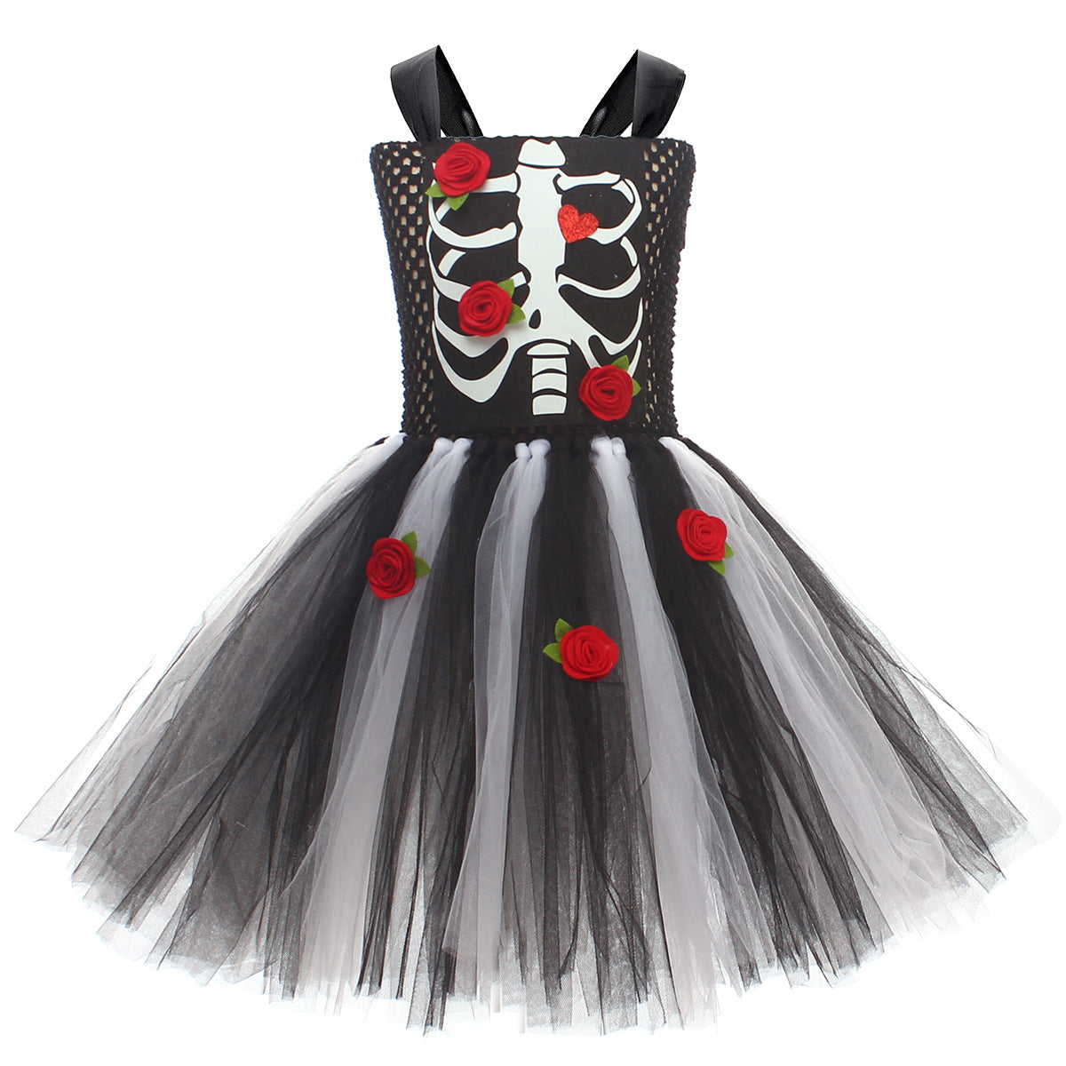 Kinder Mädchen Zombie tutu Kleid Cosplay Kostüm Halloween Karneval Party Anzug