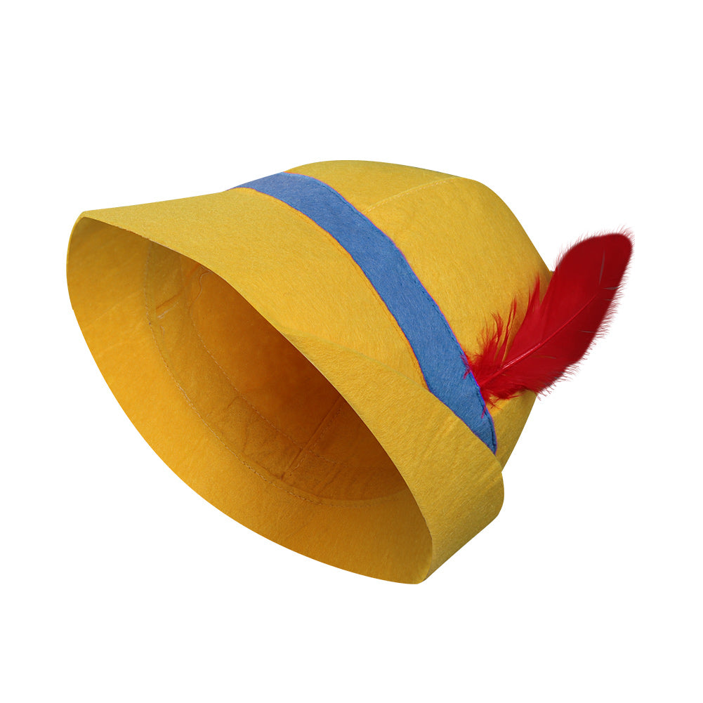 Kinder Pinocchio gelb Hut Requisite für Mottoparty Fasching