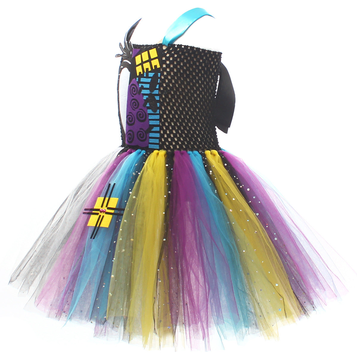 Kinder The Nightmare before Christmas tutu Kleid Jack Sally Cosplay Kostüm Halloween Karneval Party Anzug