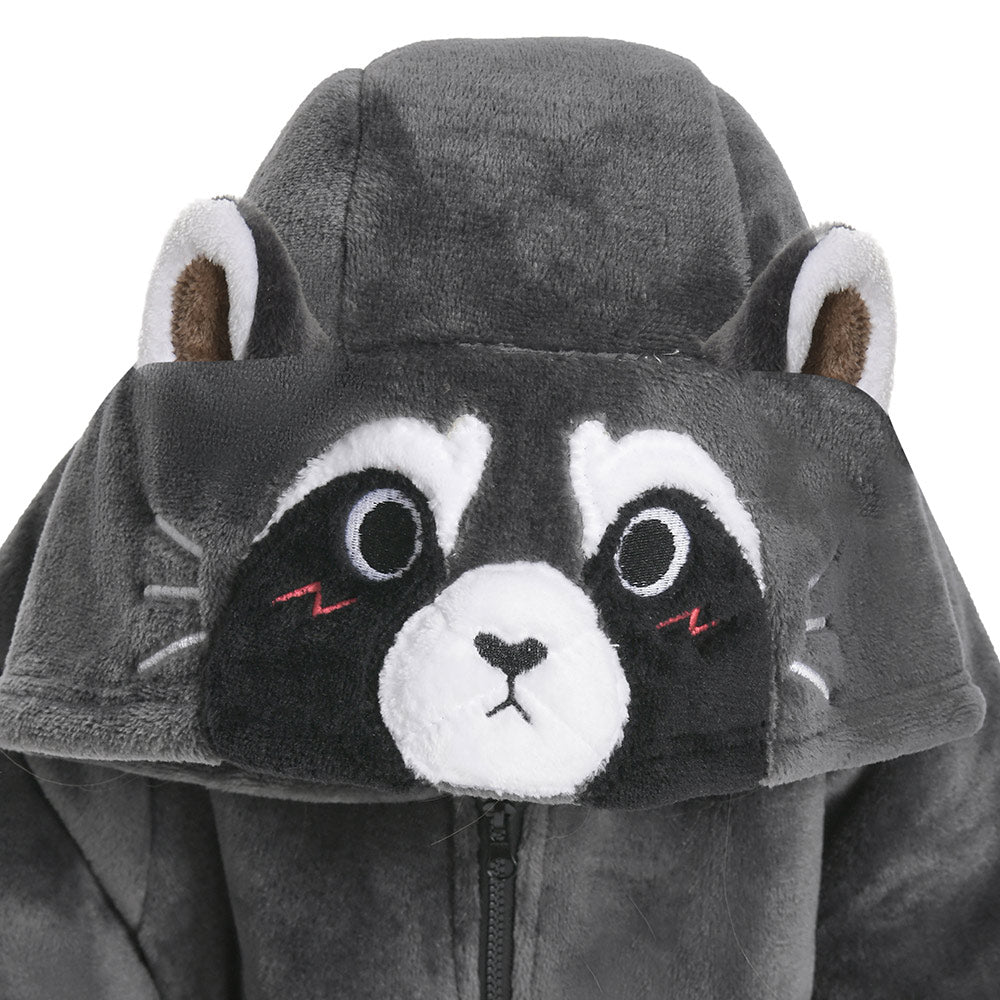 Kinder Waschbär tragbar Decke mit Kapuze Waschbär Robe Homewear