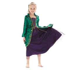 Kinder Mädchen Winifred Sanderson Hocus Pocus Cosplay Kostüme Halloween Karneval Kleid