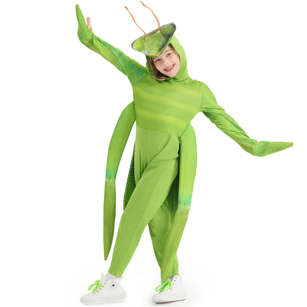 Kinder Halloween Tier zeigen mantis cosplay Kostüm Halloween Karneval Party Anzug
