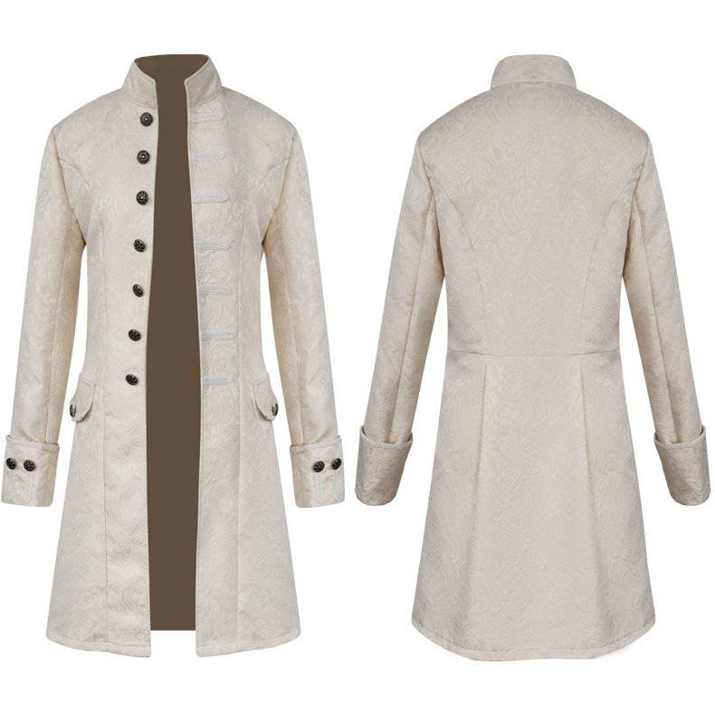 Herren Mittelalterliche Gothic Viktorianischer bridgeton Herren Mantel Cosplay Kostüm Halloween Karneval Party Anzug Steampunk