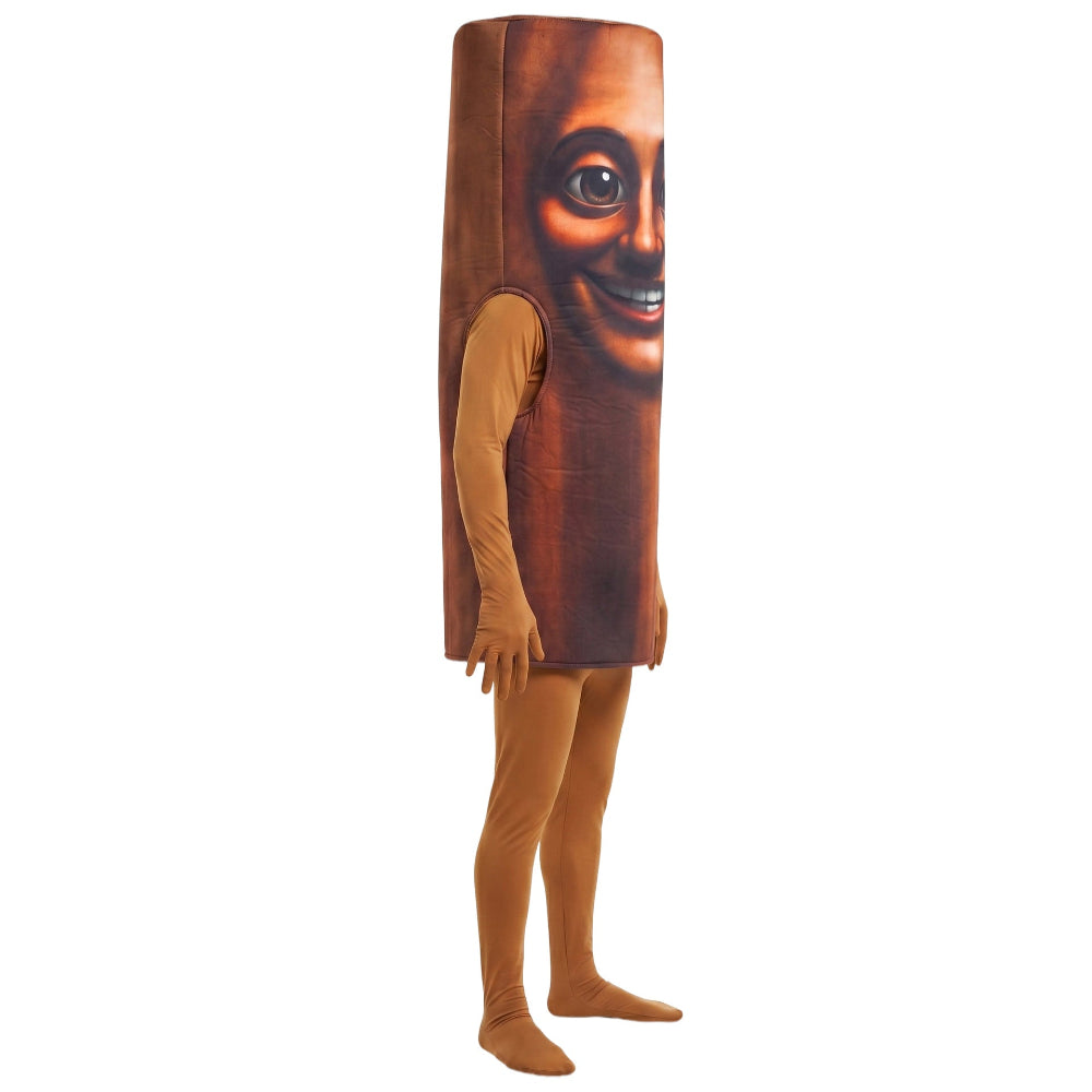 Halloween Kinder Cosplay Kostüm: Shan Hai Jing Holzmann TUNG TUNG SAHUR für Maskenball und Bühnenauftritt