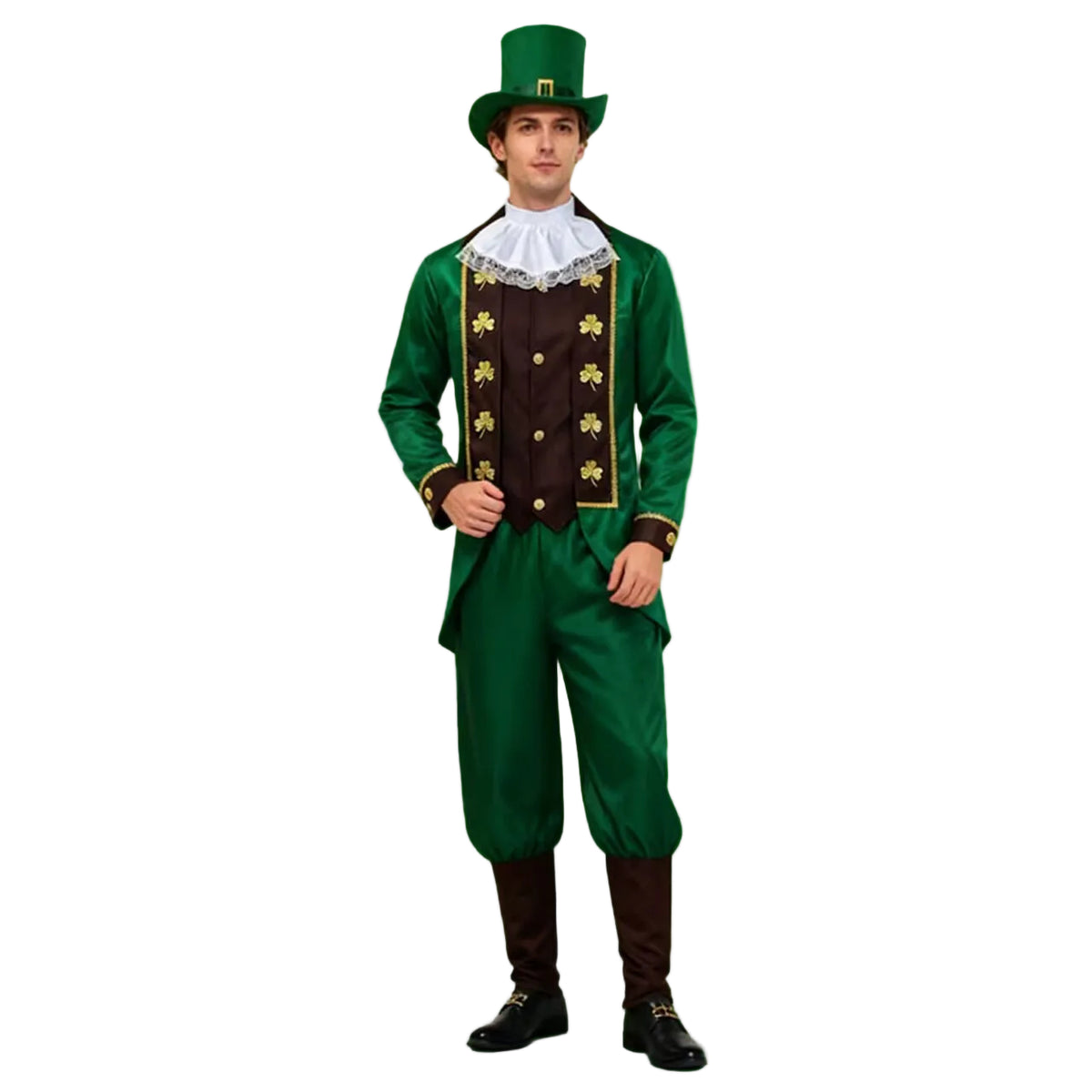 Herren Steampunk St. Patrick's Day Cosplay Kostüm Outfits Halloween Karneval Anzug