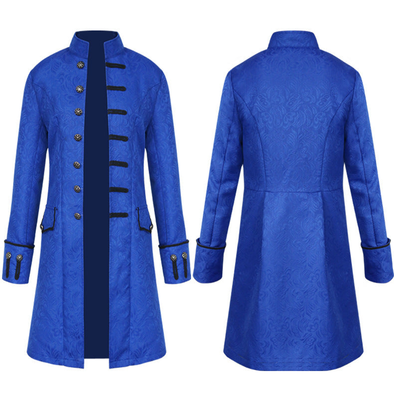 Herren Mittelalterliche Gothic Viktorianischer bridgeton Herren Mantel Cosplay Kostüm Halloween Karneval Party Anzug Steampunk