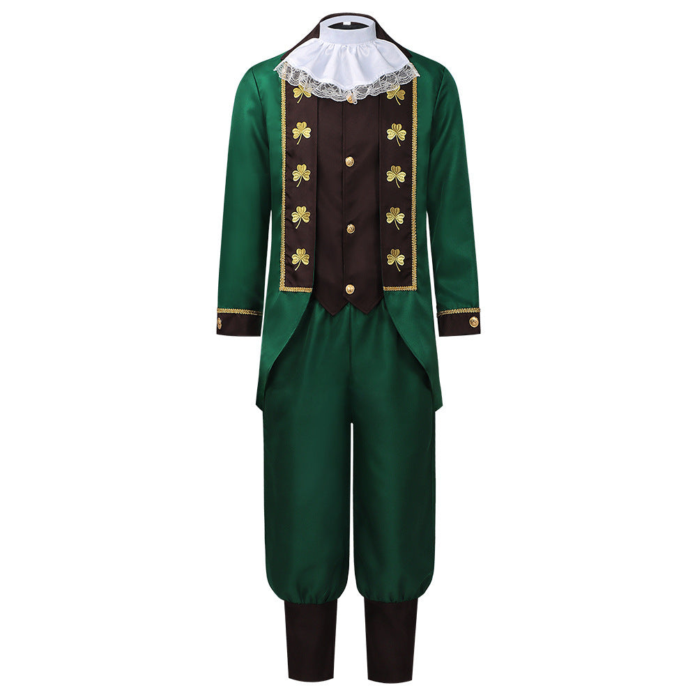 Herren Steampunk St. Patrick's Day Cosplay Kostüm Outfits Halloween Karneval Anzug