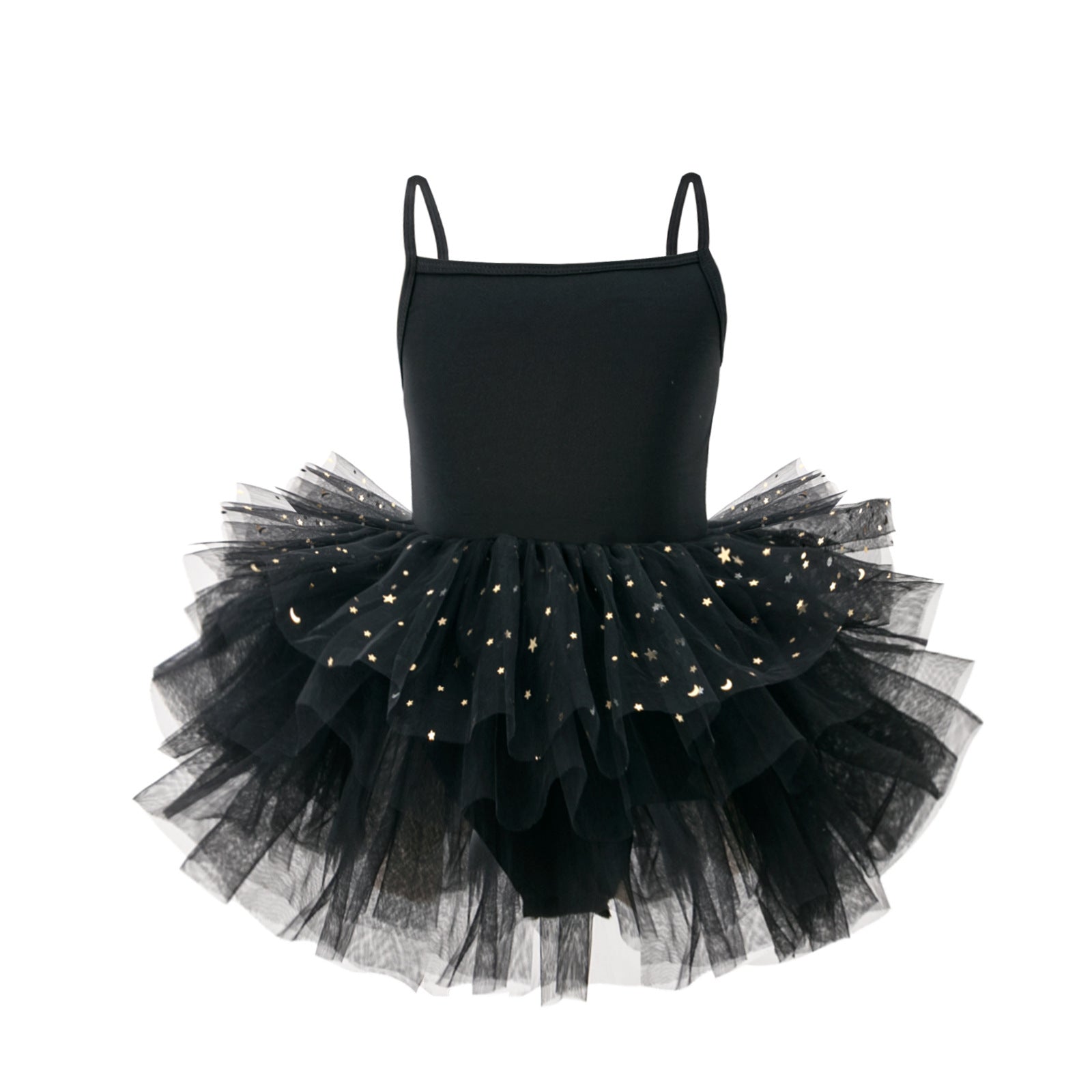 Halloween Kinder Tutu-Rock mit Spinnweben & Sternen-Print, Ballett-Tüllrock für Party & Kostüm
