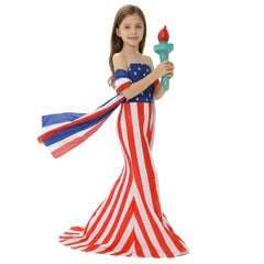 Kinder Uncle Sam Karneval Outfit – Amerikanischer Stil Halloween Karneval Outfit Cosplay Kostüm