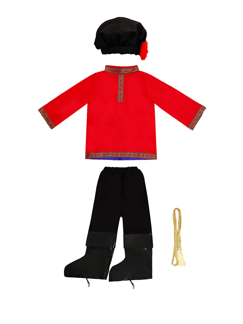 Kinder rot Russische Trachten für Jungen und Mädchen Kindertag Kostüm Cosplay Sets