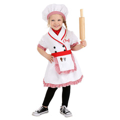 Kinder Chefkoch Anzug Kindergarten Spiel Festival Handwerk Klasse Backen Kleiner Chefkoch&nbsp;cosplay Kostüm Outfits Halloween Karneval