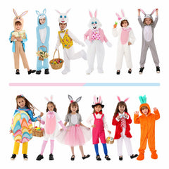 Kinder Osterhasen Cosplay Kostüm Party Outfit Halloween Kostüm