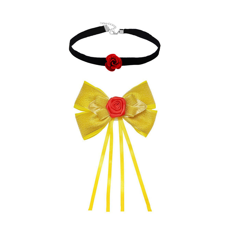 Kinder Mädchen Prinzessinnen-Accessoires Masken Stirnbänder Halsketten Halloween und Karneval