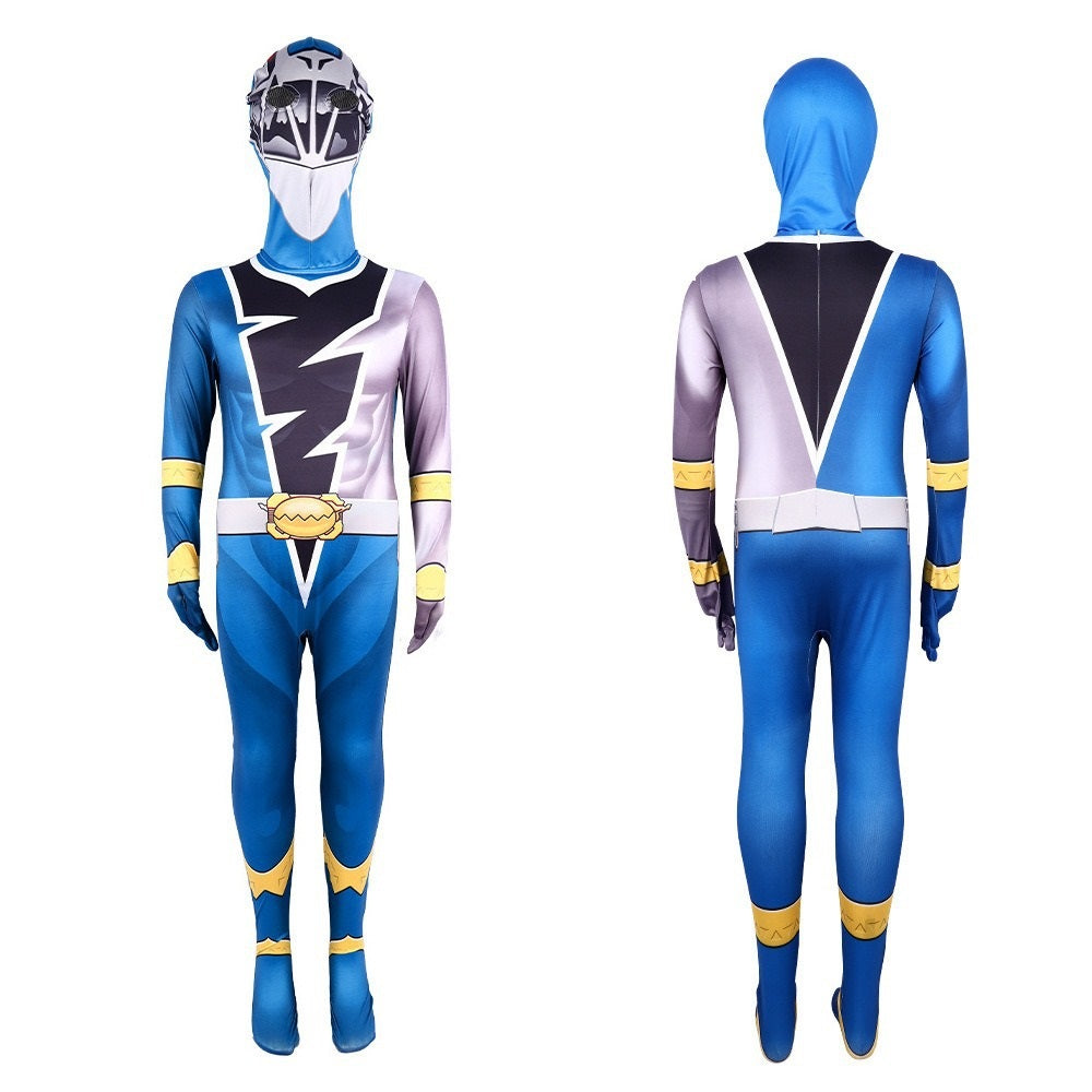 Kinder Mighty Morphin Power Rangers Cosplay Kostüm Halloween Karneval Jumpsuit