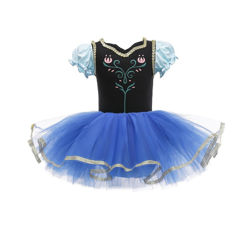 Kinder Mädchen Prinzessin Ballettkleid Ballerina Kostüm Ballett Kleid Tanzkleid Balletttrikot Tanzbody mit Tutu Rock