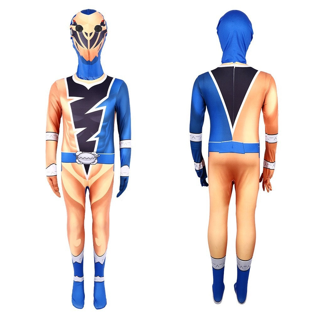 Kinder Mighty Morphin Power Rangers Cosplay Kostüm Halloween Karneval Jumpsuit