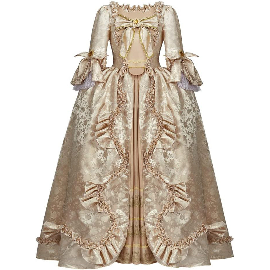 Damen Rokoko barock kleid cosplay prinzessin kleid schleife spitze chiffon spleißen lolita kleid