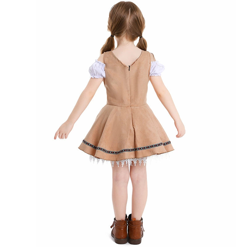 Kinder Mädchen Oktoberfest München Bierfest Kleid Halloween Karneval Party Anzug