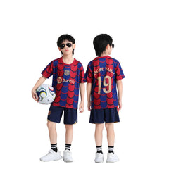 Kinder WM Trikot 2026 neue Saison FC Barcelona Fußballtrikot-Set für Kindergarten- und Grundschüler, Trainingsanzug mit Nummer 7/10, Großhandel