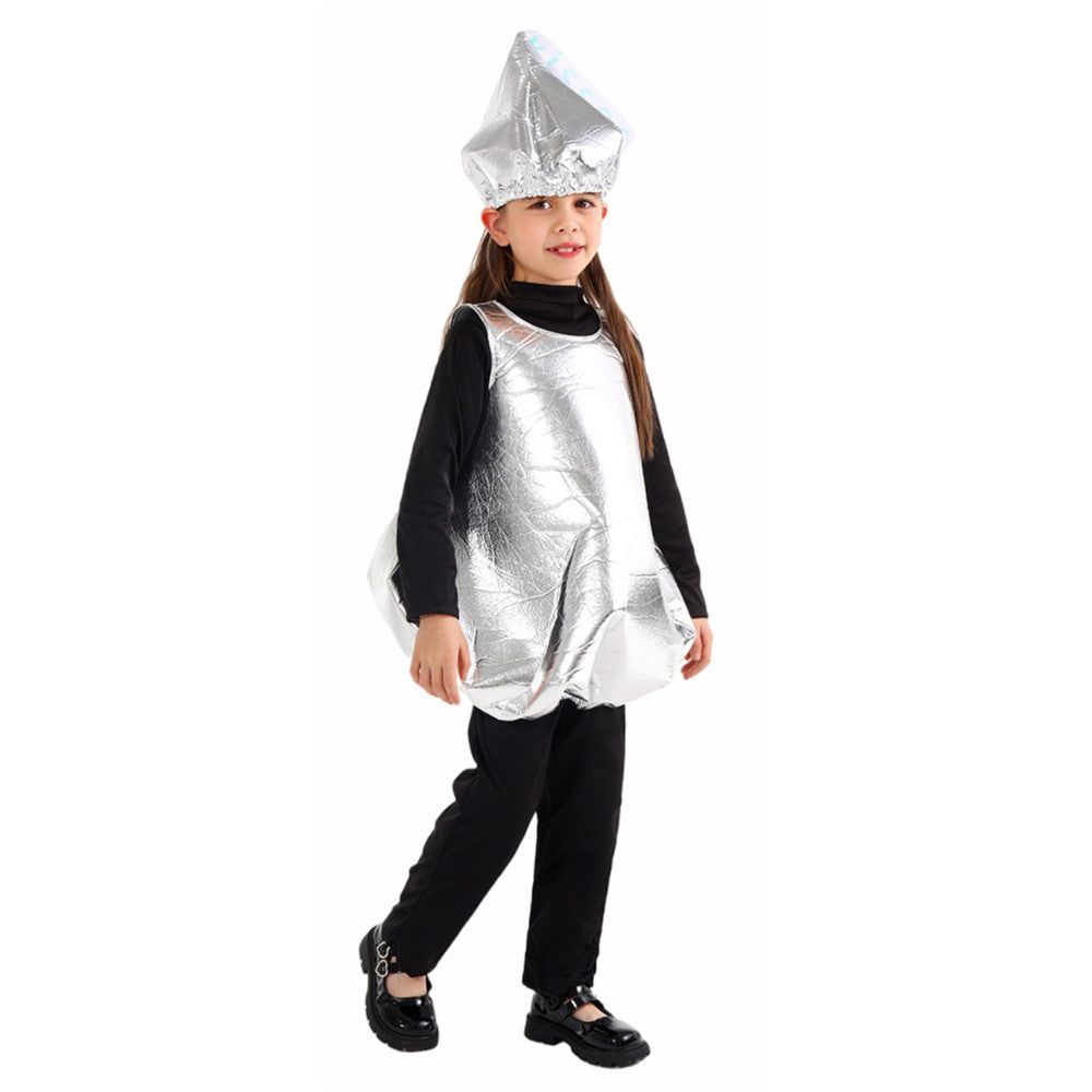 Kinder Weihnachten Essen Abdeckung Donuts Cosplay Kostüm Halloween Karneval Party Anzug
